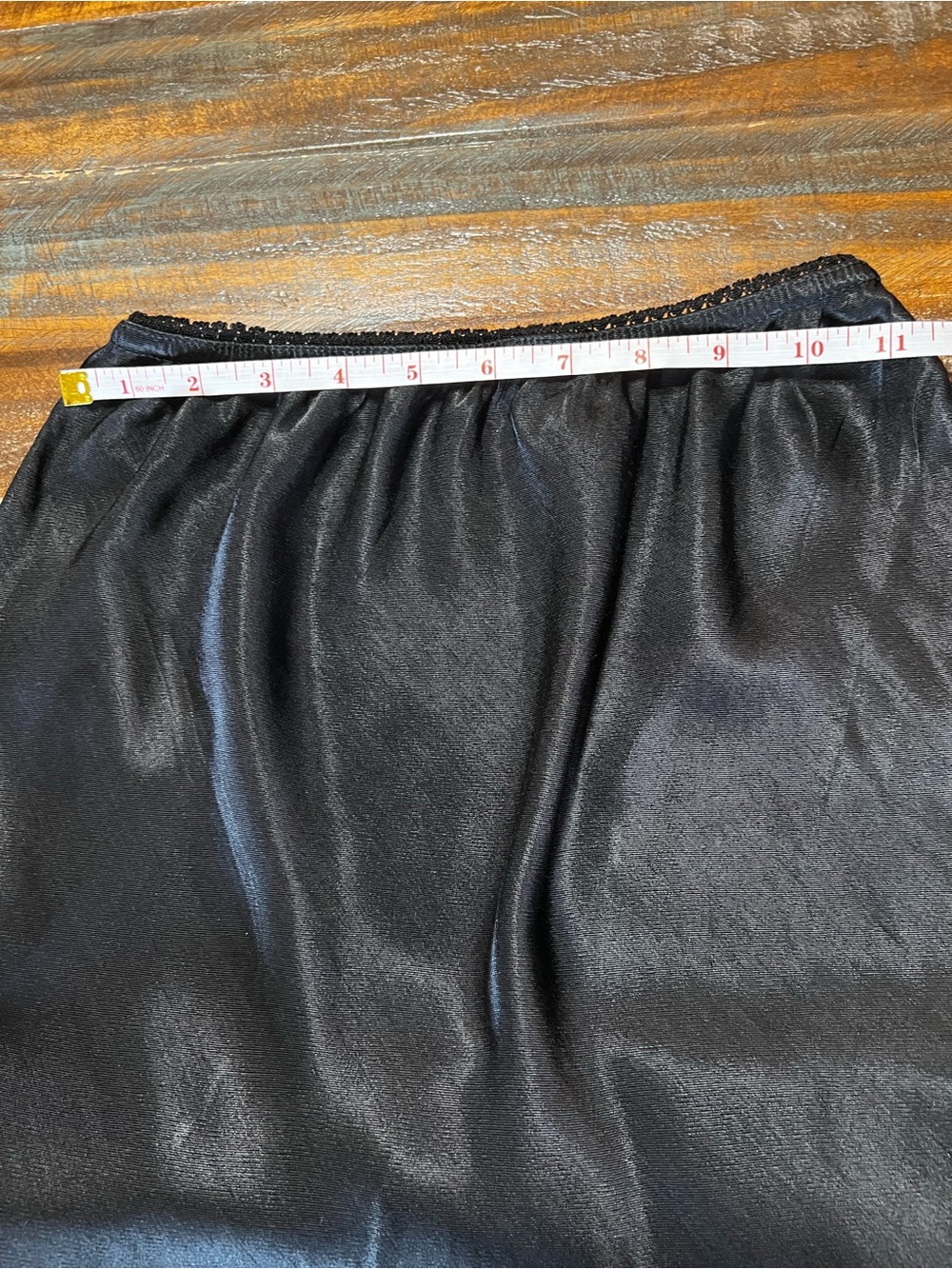 Milio Milano Satin Black Midi Slip Skirt - Picture 5 of 8